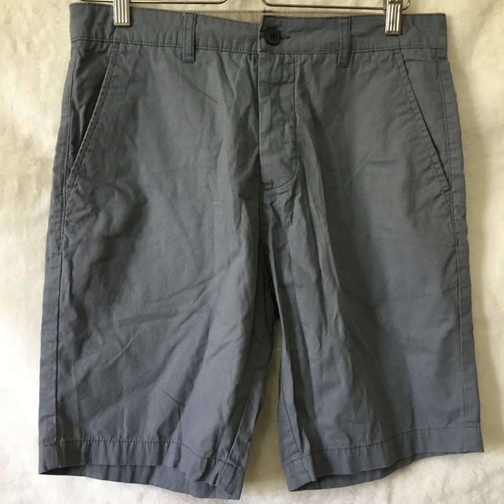 H&M Divided Men's Slate Blue Button Fly Shorts